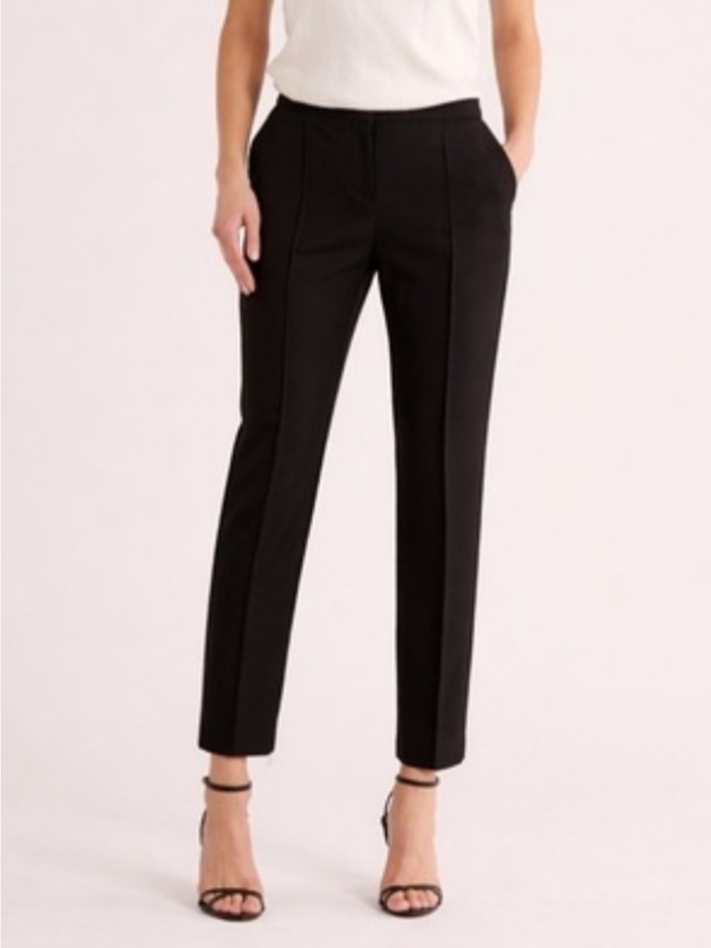 Maje Pilar Black Tailored Straight-Leg Trousers